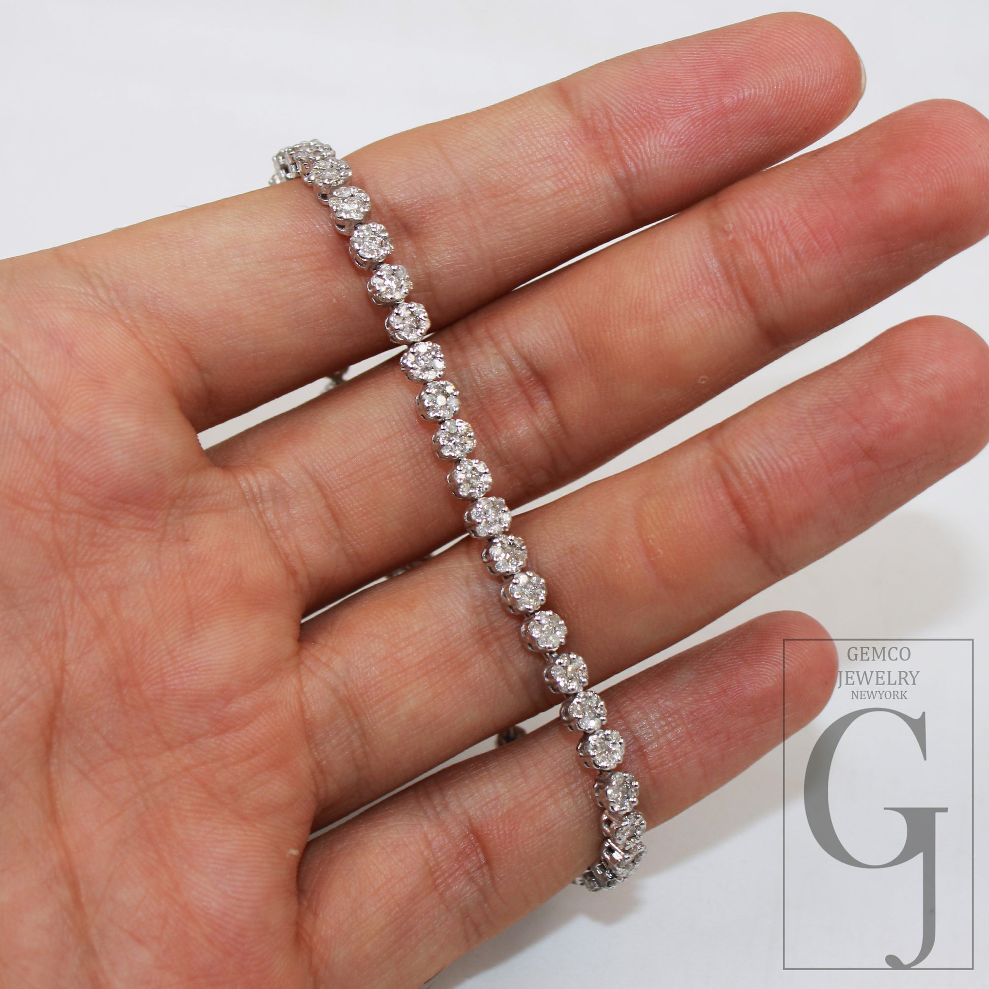 Beautiful designer tennis bracelet handmade 925 sterling silver gold bangle jewelry pave diamond brilliant cut white color diamond jewelry