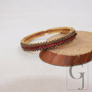 14k gold red ruby bangle Rosecut pave diamond bangle bracelet 925 sterling silver handmade finish diamond bangle bracelet ruby jewelry