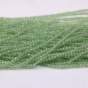 5 Strands Green Aventurine Stone Faceted Rondelle And Stone Beads Faceted Roundel, Rondel Beads Jewelry Making Supplies 2.5-3mm 13 inch Long